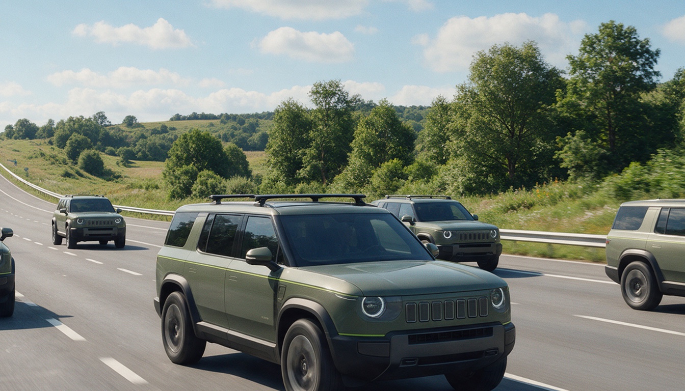 Voltaris electric fleet on the highway