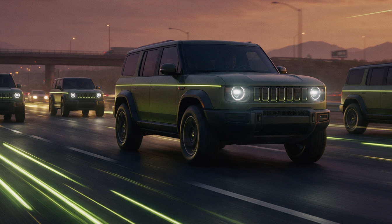Voltaris electric fleet on the highway